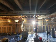 A recent hurricane repair job in the area